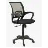 (312NE) PIQUERAS Y CRESPO SILLA OPERATIVA VIANOS B/FIJOS RESPALDO DE MALLA NEGRO ASIENTO BALI NEGRO
