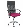 (31BM8403D933CRRP) PIQUERAS Y CRESPO SILLA GONTAR GIRATORIA BASCULANTE B/FIJOS RESPALDO MALLA NEGRA ASIENTO GRANATE