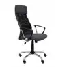 (32DBD840) PIQUERAS Y CRESPO SILLA BASCULANTE B/FIJOS RESPALDO DE MALLA ASIENTO NEGRO