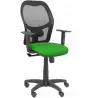 (345SM840B15B10CRN) PIQUERAS Y CRESPO SILLA ALOCÉN GIRATORIA SINCRO BRAZOS REG. REFUERZO LUMBAR RESPALDO MALLA NEGRO ASIENTO ...