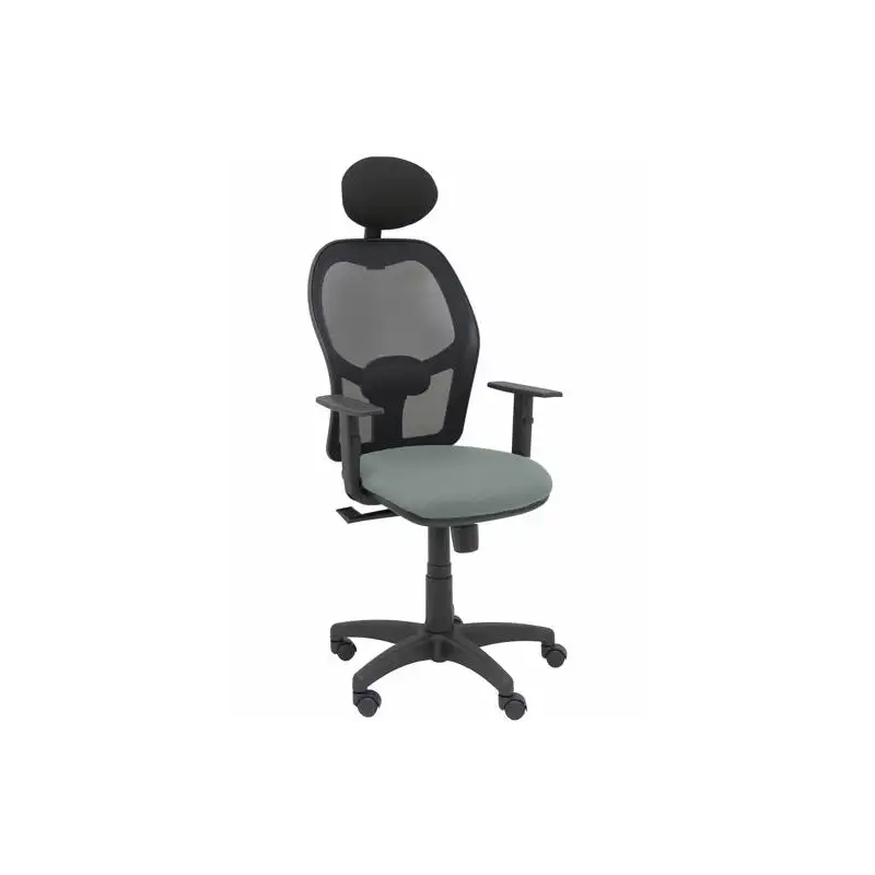 (345SM840B220B10CRNC) PIQUERAS Y CRESPO SILLA ALOCÉN SINCRO C/CABECERO FIJO B/REGULABLES REFUERZO LUMBAR MALLA NEGRO Y ASIENT...