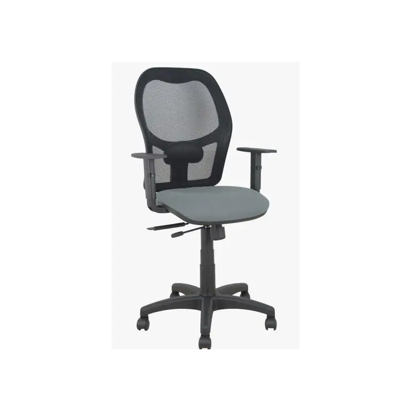 (345TKM840B220B10CRN) PIQUERAS Y CRESPO SILLA ALOCÉN TRASLACK B/REGULABLES RESPALDO MALLA NEGRA ASIENTO BALI GRIS