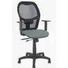 (345TKM840B220B10CRN) PIQUERAS Y CRESPO SILLA ALOCÉN TRASLACK B/REGULABLES RESPALDO MALLA NEGRA ASIENTO BALI GRIS