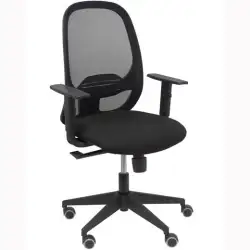 (354SNM840B840B10CRP) PIQUERAS Y CRESPO SILLA CILANCO SINCRO REFUERZO LUMBAR B/REGULABLES RUEDAS DE GOMA RESPALDO MALLA ASIEN...