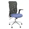 (4031BALI261) PIQUERAS Y CRESPO SILLA MINAYA GIRATORIA MECANISMO BASCULANTE B/REGULABLES RESPALDO MALLA NEGRO ASIENTO 3D AZUL...