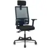 (405ASM840B840B2B68R6) PIQUERAS Y CRESPO SILLA BORMATE SINCRO CABECERO/R SOPORTE LUMBAR B/REGULABLES RESPALDO MALLA ASIENTO B...