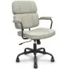 (518BSP25RN) PIQUERAS Y CRESPO SILLA OPTI518 GIRATORIA BASCULANTE BRAZOS FIJOS TAPIZADO SIMILPIEL BEIGE