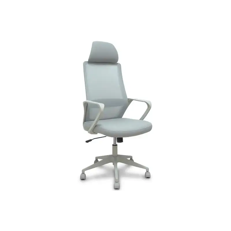 (534BGY00053PGRN) PIQUERAS Y CRESPO SILLA PRO534 GRIS RESPALDO MALLA GRIS ASIENTO TELA GRIS BASE PIRAMIDAL GRIS RUEDAS NAILON