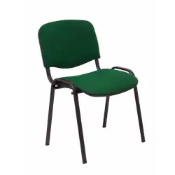 (PACK426ARAN426) PIQUERAS Y CRESPO PACK DE 4 SILLAS FIJAS APILABLES ISO TAPIZADA ARAN VERDE