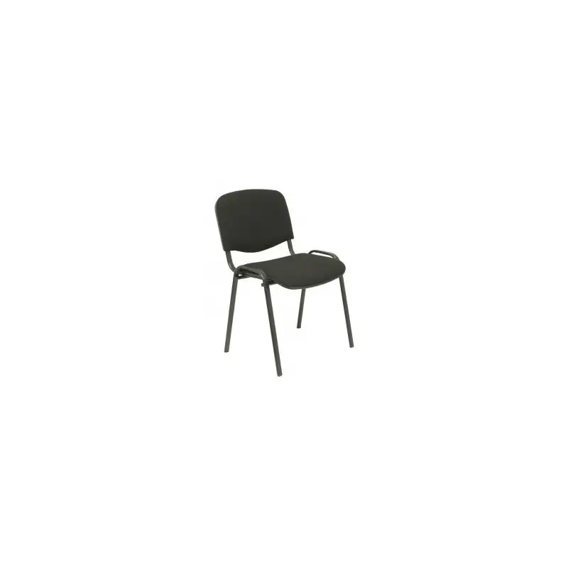 (PACK426ARAN840) PIQUERAS Y CRESPO PACK DE 4 SILLAS FIJAS APILABLES ISO TAPIZADA ARAN NEGRO