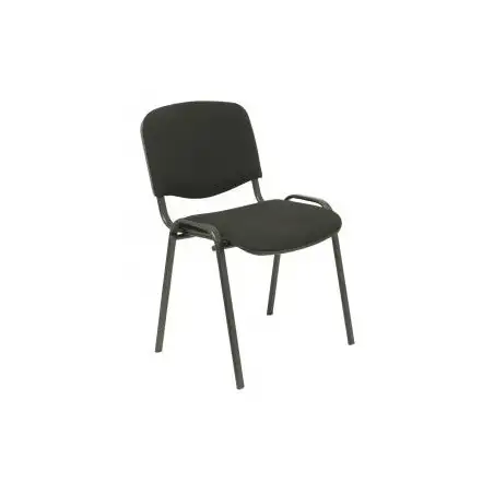 (PACK426ARAN840) PIQUERAS Y CRESPO PACK DE 4 SILLAS FIJAS APILABLES ISO TAPIZADA ARAN NEGRO