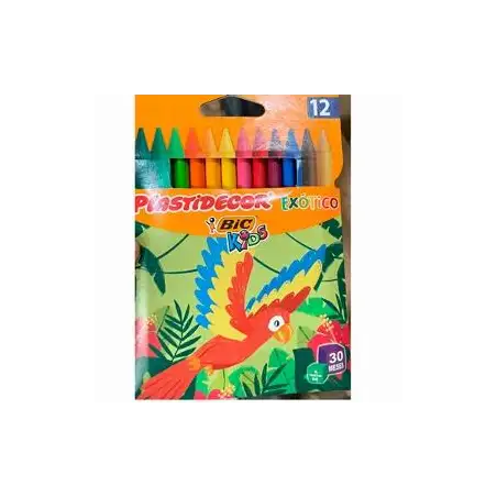 (9339612) PLASTIDECOR CERAS EXOTIC COLORES SURTIDOS ESTUCHE 12 UD