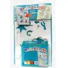 (09121) PLAYCOLOR PACK WINDOW 6 TÉMPERAS SÓLIDAS COLORS ONE + PLANTILLAS PARA DECORACIÓN