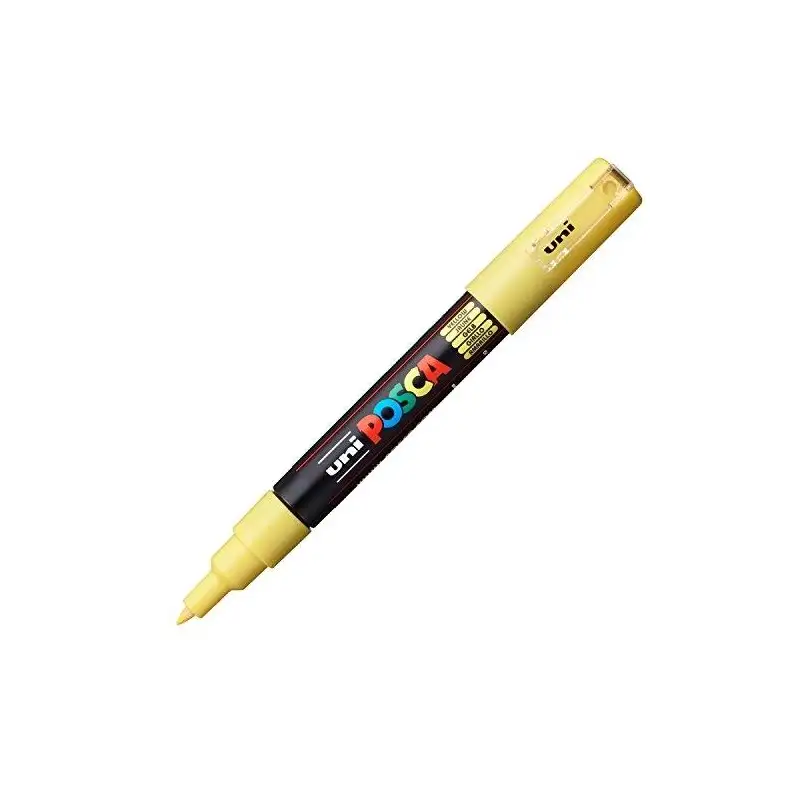 (285007000) POSCA MARCADOR  PC-1M NO PERMANENTE PUNTA EXTRAFINA 0.7-1MM AMARILLO