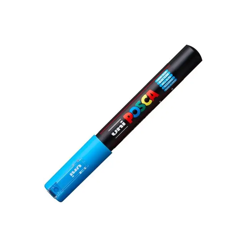(285031000) POSCA MARCADOR  PC-1M NO PERMANENTE PUNTA FINA 0.7-1MM AZUL CLARO