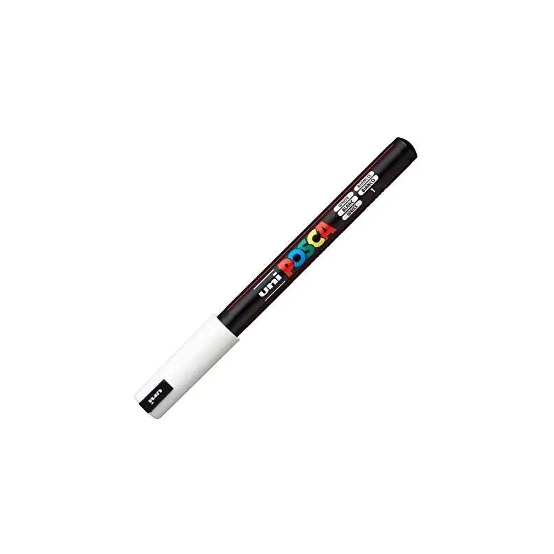 (289702000/317768000) POSCA MARCADOR  PC-1MR NO PERMANENTE PUNTA EXTRAFINA 0.7MM BLANCO