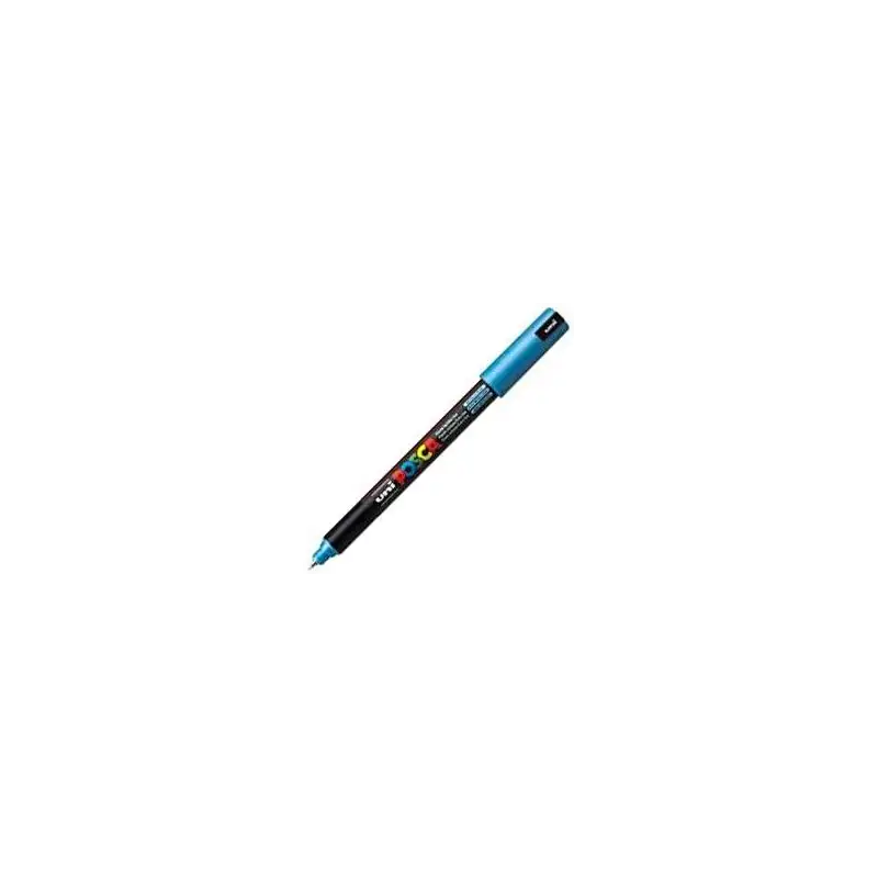 (289892000/317917000) POSCA MARCADOR  PC-1MR NO PERMANENTE PUNTA EXTRAFINA 0.7MM AZUL METÁLICO