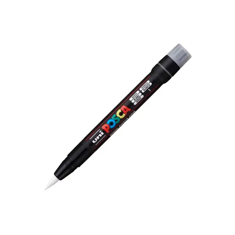 (300327000) POSCA MARCADOR  PCF-350 NO PERMANENTE PUNTA ACRÍLICA ESTILO PINCEL BLANCO
