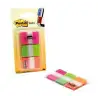 (7000042777) POST-IT INDEX RIGIDO ROSA VERDE NARANJA - 3 DISPENSADORES STD 3X22