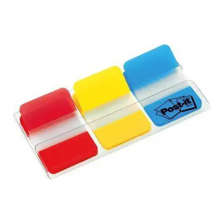 (7000146810) POST-IT INDEX RIGIDO ROJO AZUL AMARILLO - 3 DISPENSADORES STD 3X22