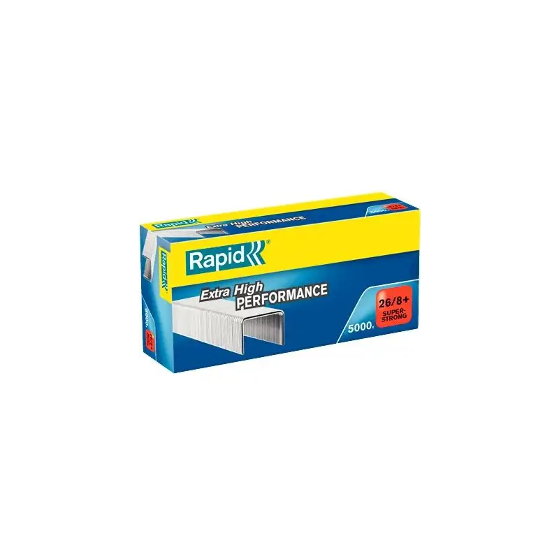 (24862200) RAPID GRAPAS 26/8+ SUPER STRONG GALVANIZADA CAJA DE 5000