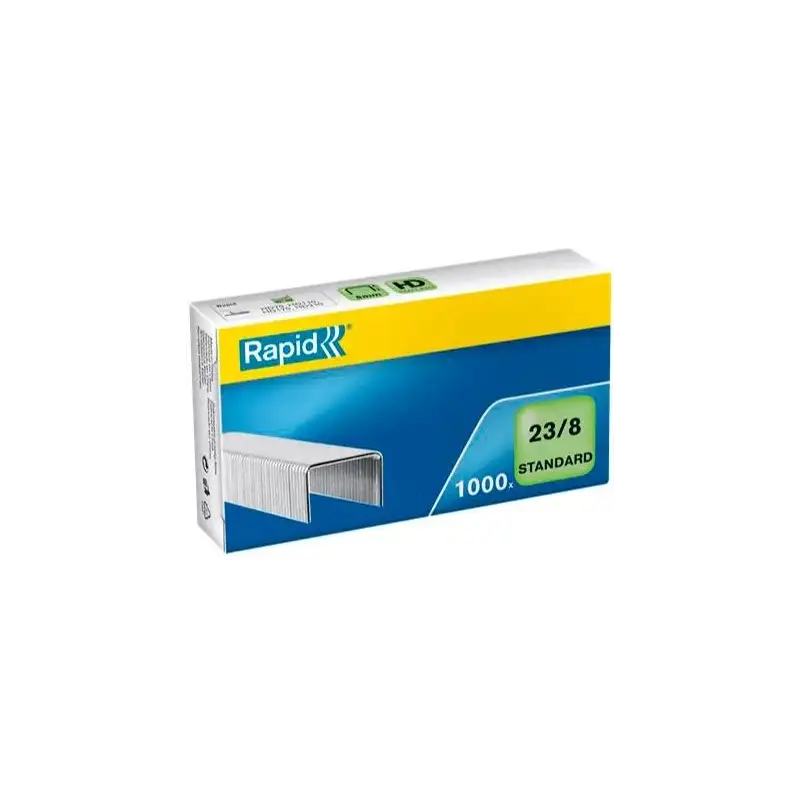 (24869200) RAPID GRAPAS ESTÁNDAR 23/8 GALVANIZADAS -CAJA DE 1000-