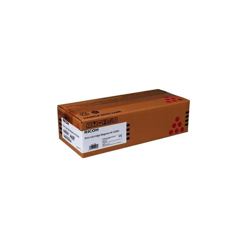 (408342) RICOH TONER MAGENTA TIPO 250 H P C301W Y M C250FW (NO VALIDOS PARA LA MAQUINA CON TERMINACION B)