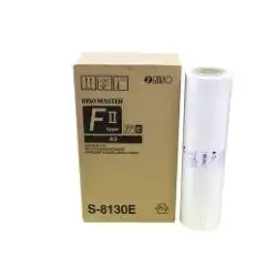 (S-8130E) RISO MASTER FORMATO A3 MZ-770 / RZ-570 / RZ-370 / SF-9350 / SF-9350EII / EZ-370 / EZ-570 / EZ-571 (PACK 2) (SUSTITU...