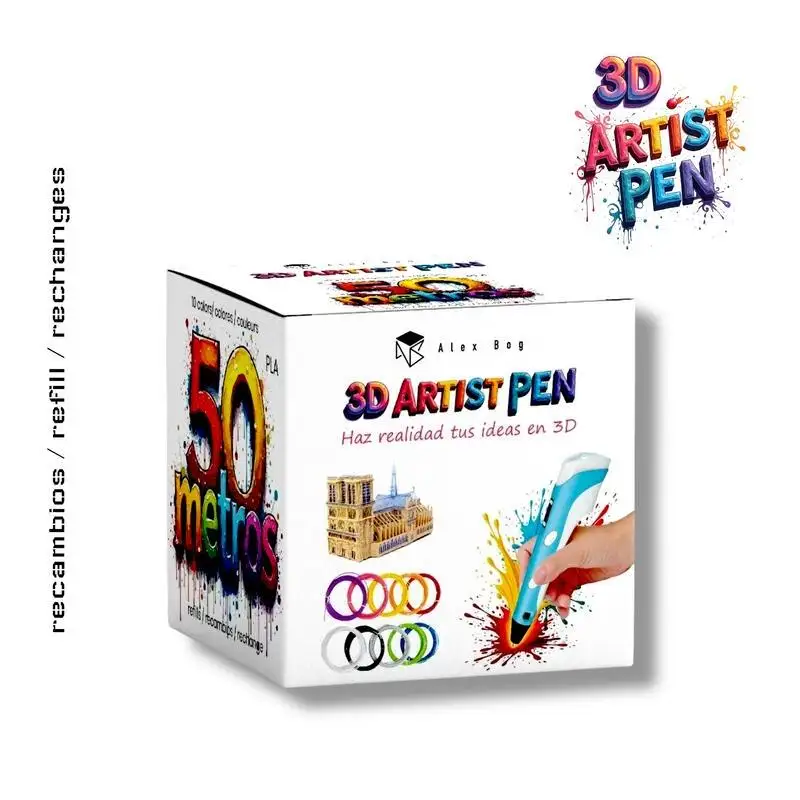 (AB-0310) ROYMART RECAMBIOS BOLI 3D 50 MTS. 10 COLORES