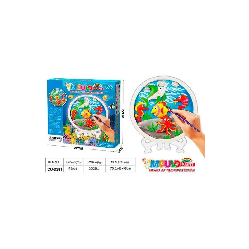 (CU-0381) ROYMART SET DE PINTURA MOLDE OCEAN FISH