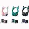 (AB-169) ROYMART AURICULARES GAMERS PODS ESTEREO C/CABLE Y LUCES DE NEÓN COLORES SURTIDOS