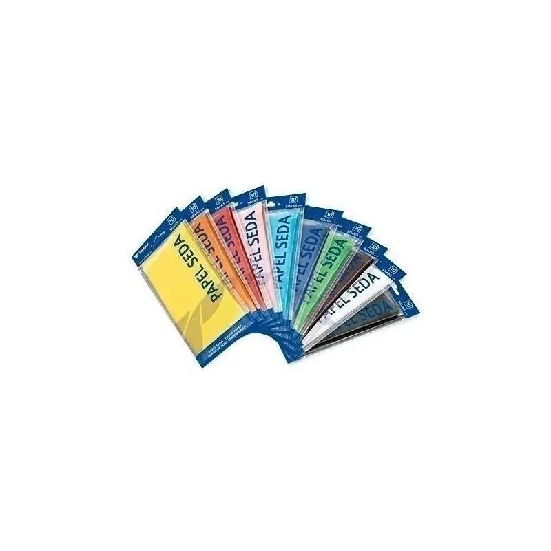 (S0718119) SADIPAL PAPEL DE SEDA PARA MANUALIDADES 50X75CM NEGRO BOLSA 26 HOJAS