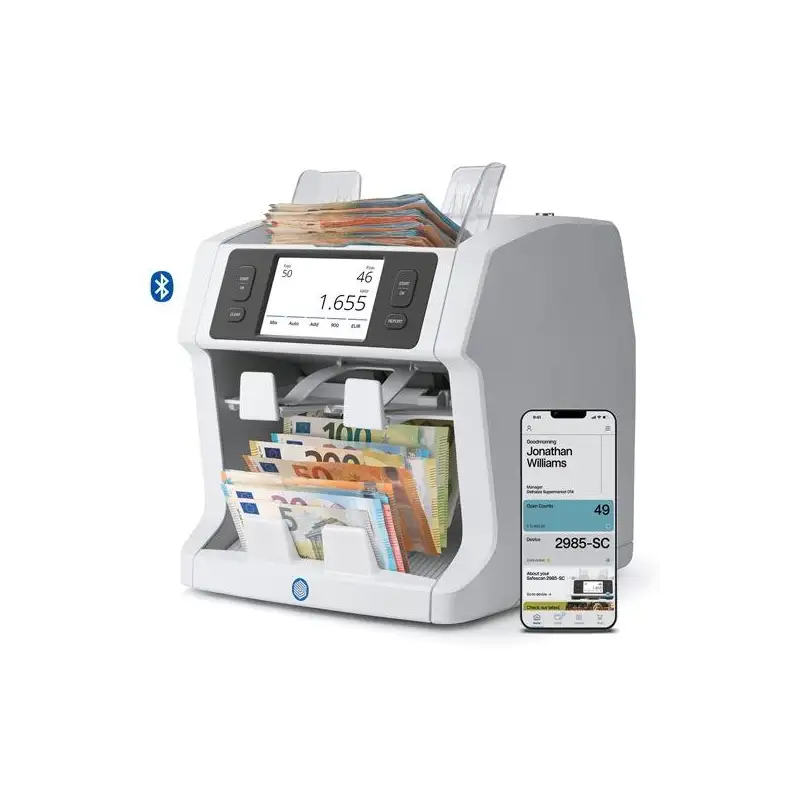 (112-0754) SAFESCAN CONTADORA DE VALOR DE BILLETES Y CLASIFICADORA - MODELO 2995-SC