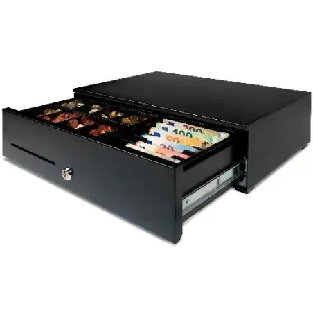 (121-0565) SAFESCAN CAJÓN PORTAMONEDAS HD-5030 APERTURA ELÉCTRICA USO INTENSIVO NEGRO