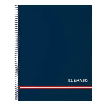 (512409064) SAFTA BLOC ESPIRAL A4 MICRO 120H 5X5 T/DURAS FORRADAS EL GANSO "CLASSIC"