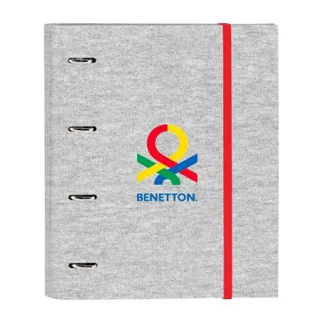 (512352666) SAFTA CARPETA DE ANILLAS 4X35MM C/RECAMBIO 100H A4 T/DURAS FORRADAS CIERRE C/GOMA BENETTON "POP"