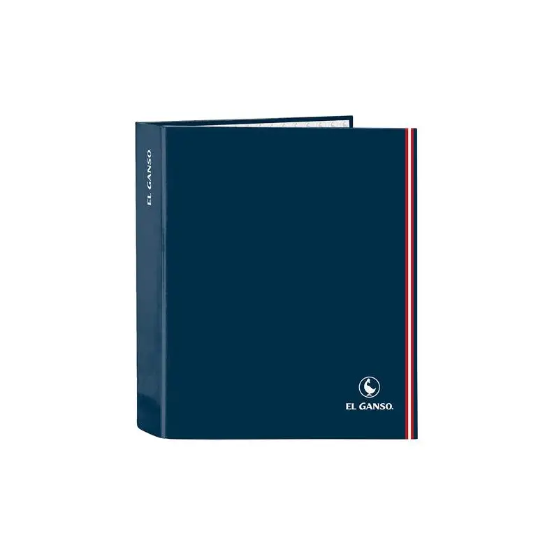 (512409657) SAFTA CARPETA DE ANILLAS 4X35MM FOLIO LOMO ANCHO EL GANSO "CLASSIC" AZUL