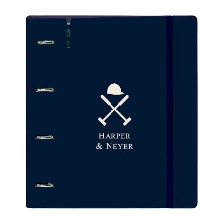 (512459667) SAFTA CARPEBLOCK ANILLAS 4X35MM C/RECAMBIO 100H A4 TAPAS PP FOAM C/SEPARADORES HARPER & NEYER