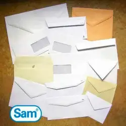 (148007) SAM BOLSA DIN A5 VERSAM 160 C AUTOADHESIVO CON TIRA DE SILICONA 162X229 90 GRAMOS OFFSET BLANCO 250 SOBRES