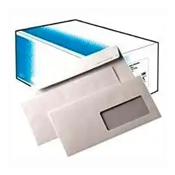 (247643) SAM SOBRE OPEN-110 VD DIN DL  AUTOADHESIVO CON TIRA DE SILICONA 110X220 CON VENTANA DERECHA 90 GRAMOS OFFSET BLANCO ...