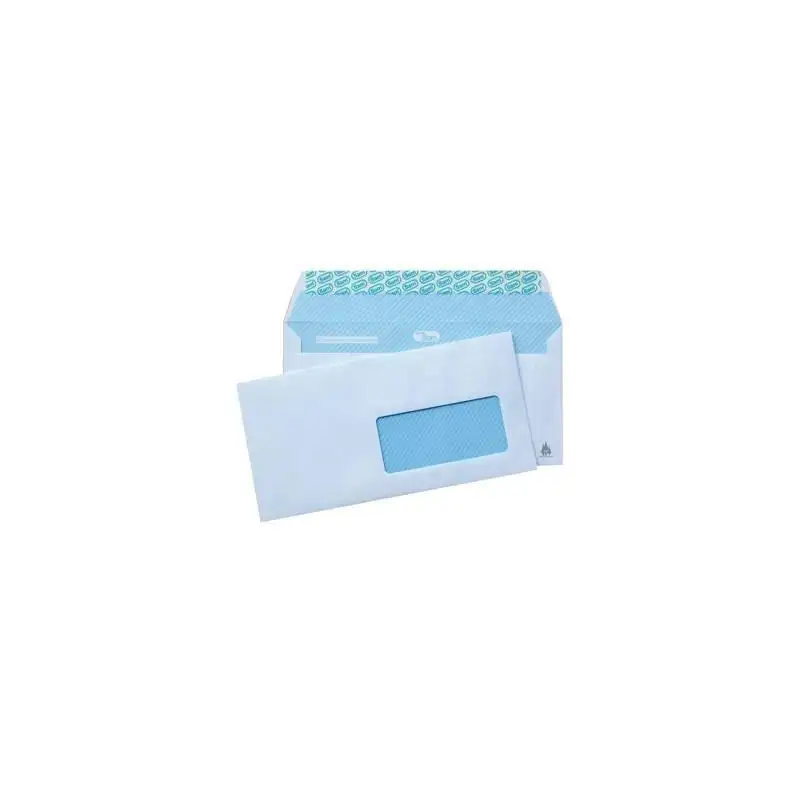 (247730) SAM SOBRE AMERICANO OPEN-115 VD LASER AUTOADHESIVO CON TIRA DE SILICONA 115X225 90 GRAMOS VENTANA DERECHA ESPECIAL I...