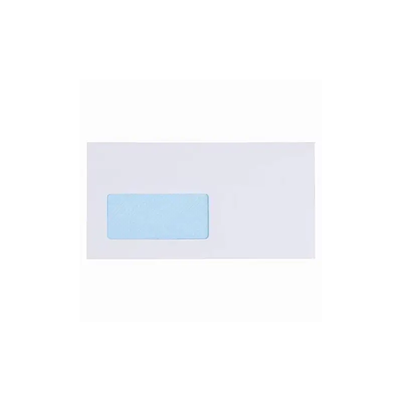 (247759) SAM SOBRE AMERICANO OPEN-115 VI AUTOADHESIVO CON TIRA DE SILICONA 115X225 90 GRAMOS VENTANA IZQUIERDA OFFSET BLANCO ...