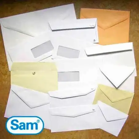 (266742) SAM SOBRE DIN C5 A-160230 AUTOADHESIVO CON TIRA DE SILICONA 162X229 90 GRAMOS BLANCO 500 SOBRES