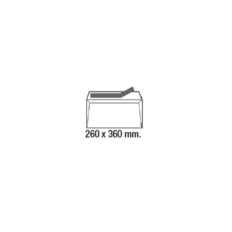(268722) SAM SOBRE A-40495 AUTOADHESIVO CON TIRA DE SILICONA 260X360 100 GRAMOS OFFSET BLANCO 250 SOBRE
