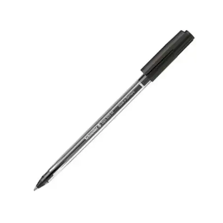 (SH150601) SCHNEIDER BOLÍGRAFO TOPS 505 M CUERPO TRANSPARENTE TINTA NEGRA CAJA 50 UD
