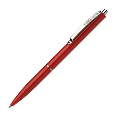 (SH3082) SCHNEIDER BOLÍGRAFO FINO K15 CON CLIP METÁLICO RECARGABLE ROJO