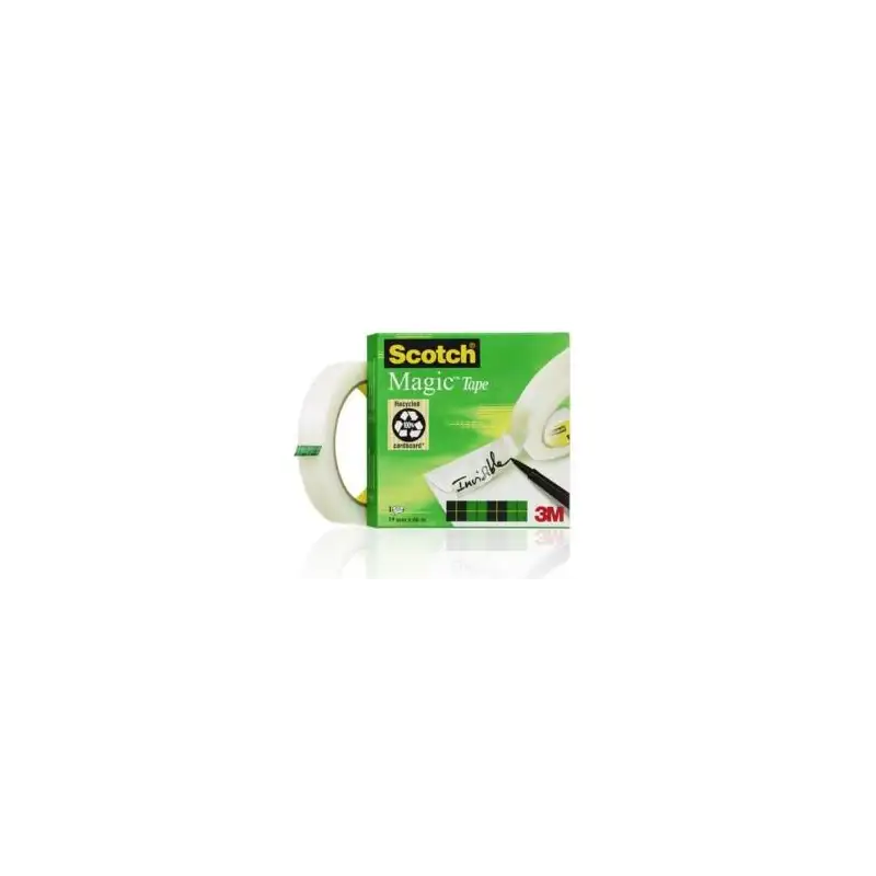 (7100027117) SCOTCH MAGIC CINTA ADHESIVA INVISIBLE 810 ROLLO 19MM X 66M CAJA INDIVIDUAL