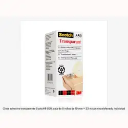 (7100029278) SCOTCH CINTA TRANSPARENTE 550 19X33M -PACK 8 ROLLOS-
