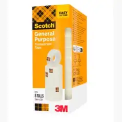 (7100336276) SCOTCH CINTA TRANSPARENTE 508 19X33M -PACK 8 ROLLOS-