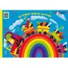 (400) SELVI CUADERNO PARA MANUALIDADES CON 10 PLIEGOS DE PAPEL CHAROL 24X32CM COLORES SURTIDOS